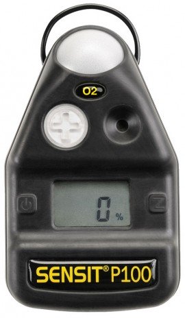 SENSIT P100 Single-Gas Detector, O<sub>2</sub>, 4-year warranty-