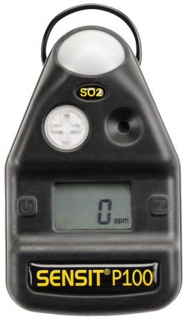 SENSIT P100 Single-Gas Detector, SO<sub>2</sub>, 4-year warranty-